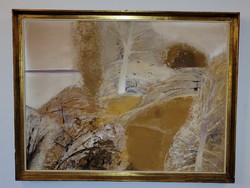 Balogh Ervin Sárga domb képcsarnokos festmény eredeti alkotása