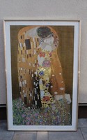 Gustav Klimt "A csók" jelzett nyomat szecessziós  Alkudható!