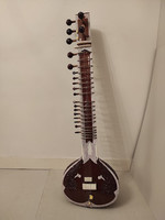 Antik pengetős hangszer Ázsia India szitár 5233
