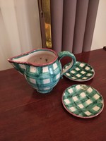 Mária Goszthony (Gosztonyi) ceramic spout and cup coasters in one
