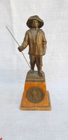 Bronze statue of a metallurgist from Diósgyőr