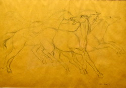 Joseph Hope (1887 - 1977) galloping horses