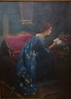 Pammer János (1885- )? , Fiatal olvasó nő