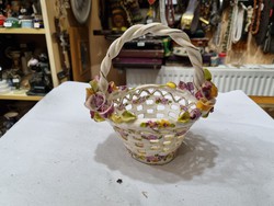 Old porcelain basket