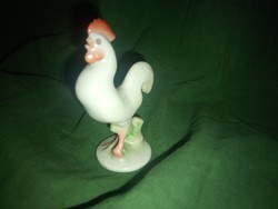 Showcase antique Herend rooster