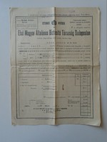 ZA397.10 Első Magyar Állami Biztosító Társaság  RECSK -EGER - 1930   tűzbiztosítás