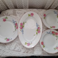 Czech rosy dishes and deep plates