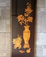 Kínai lakk falitábla 30 x 92 cm