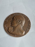 Beck Ö Fülöp 1928 Ady Endre bronz Plakett