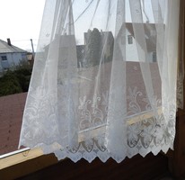 Lace curtain baroque with floral patterns