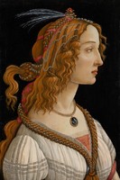 Portrait of Sandro Botticelli - Simonetta Vespucci - reprint