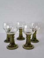Vintage stemware glass set -5pcs