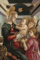 Sandro Botticelli - Madonna és gyermeke angyalokkal - reprint