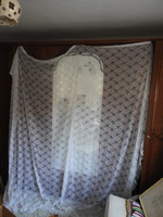 Huge baroque lace curtain with lace on both sides