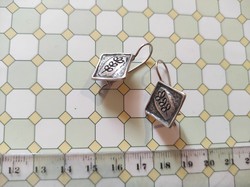 Silver earrings - master craft - French clasp - 925 sterling