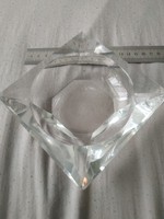 Art deco crystal glass ashtray.