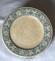 Gyönyörű, antik, érett fajansz Zsolnay tányér