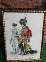 1890-1900 Richard Bong: French court costumes from the time of the First Empire - lithography