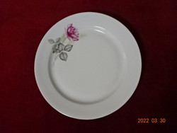 Lowland porcelain flat plate with a strand of roses. He has! Jókai.