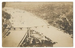 Budapest első légifényképe 1920-ból. Légiposta! Ritka! - Old Postcards - Régi Képeslapok