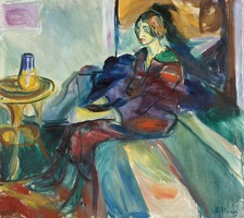 Edvard Munch - Nő kanapén II. - reprint