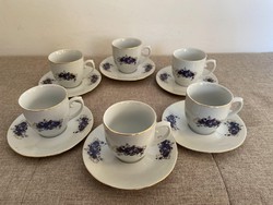 Romanian jrjs cluj porcelain coffee cups a9