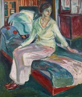 Edvard Munch - Nő kanapén - reprint