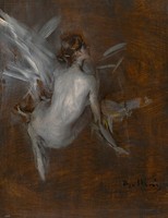 Giovanni boldini - nude model - reprint