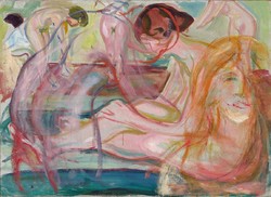 Edvard Munch - Nők a fürdőben - reprint
