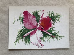 Postcard floral postcard, graphic postcard - gyurics eve graphics