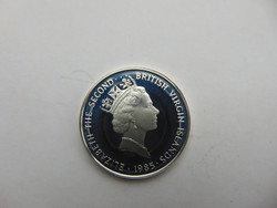 Anglia Virgin - Szigetek ezüst 20 dollár 1985 PP 18.85 gramm