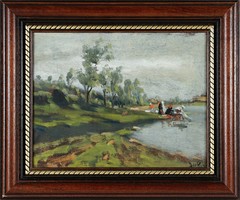 Berkes Antalnak tulajdoítva 1874-1938, folyóparti pillanat