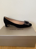 Georgia armani black velvet new casual shoes