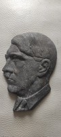 Német katonai vezér Adolf H. Öntvény kép portré, dekorációnak , Film kellék Militària jellegű