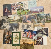 1906-1920-ból antik levelezőlap képeslap csomag  gyűjtemény