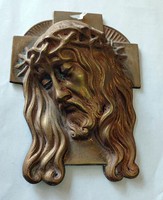 Bronze relief of Jesus
