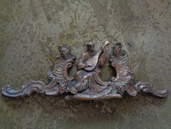 Antique bronze watch ornament