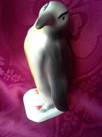 Romanian, porcelain penguin, hand painted, marked. Cheaper!