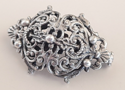 Gyönyörű antik ezüst bross  /Pénzverdés
