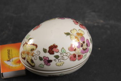 Zsolnay pillangós tojás alakú bonbonier 124