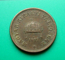 2 fillér - 1897 - K-B - bronz