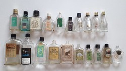 20 db régi kölnis üveg vintage címkés parfümös palack KHV CAOLA VENUS