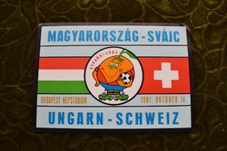 Retro sticker 1982 World Cup 1982 Espana Naranjito Hungary - Switzerland October 14, 1981
