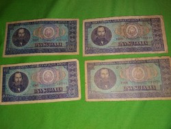 Régi 1966. bankjegyek román 100 lej 400 lej összértékben egyben a képek szerint