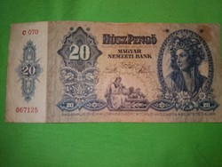 Régi Magyar bankjegy 1941. január 20 pengő  a képek szerint