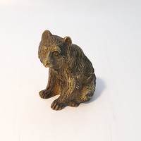 Copper bear, teddy bear figure