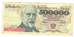 500000 zloty zlotych 1993 Lengyelország