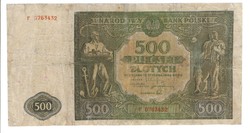 500 zloty zlotych 1946 Lengyelország restaurált
