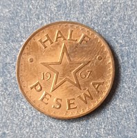 Ghana - 1/2 pesewa 1967