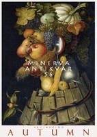 Arcimboldo Négy évszak Ősz allegória 1573 reneszánsz portré arckép plakát gyümölcs virág termés